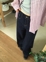 Mertle インディゴローデニムロングワイドパンツ