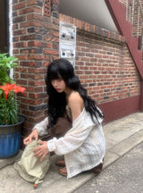Ryoga Mesh Summer String Hood Zip-Up