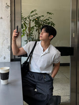 Deli ヘンリーネック半袖Tシャツ