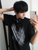 yukeci ブラッシュ半袖Tシャツ