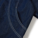 Arc panel denim blouson / Indigo