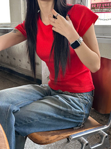 [Unisex] ビンテージダメージデニムパンツ