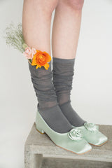 Rose flat shoes_mint