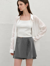 (PT-5649)TALIA WRAP SKIRT PANTS