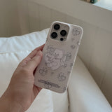 [Mademoment]ビンテージ ハートベア アクリル スマートトック