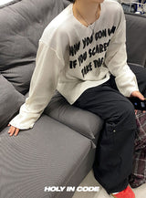 No.0922 ダーティーレタリングTシャツ (3color)