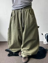 トゥリカーペンターリベットバルーンコットンウォッシュドロングパンツ4カラー