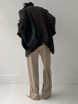 [unisex] カーブ3ボタンオーバーフィットブレザージャケット