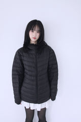 Duck-Down Light Hooded Slim Lightweight Padded (2colors)