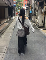 Muel Back Adjust Roll-Up Raw Denim Pants