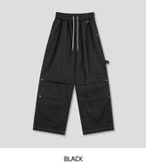 リベットパラシュートノンフェードデニムパンツ