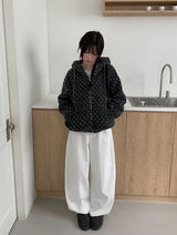 Shuka Heart Fluffy Fleece Hood Jumper