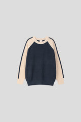 Pavラインカラーラウンドニット(3color)