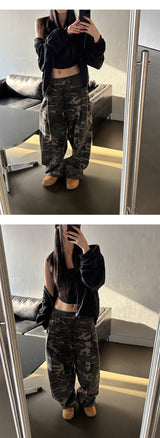 [Unisex] Crop 2way hood zip up(3color)