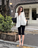 Vantine shirring blouse