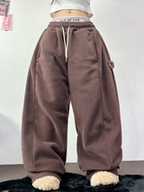 ボスサイズフリーススナップロングパンツ 🧸🩵🤍6カラー