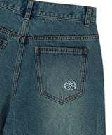 MUD WASHING DENIM SHORT