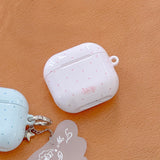 ベイビーピンク ミニ ドット AirPods ケース