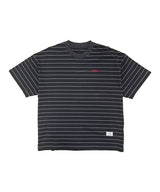 STRIPE SHORT SLEEVES CHARCOAL