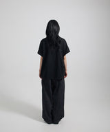 リブCD Tシャツ-ブラック