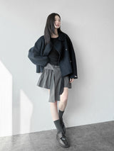  DOUBLE BUTTON WOOL COAT