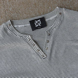ASCLO スタッドオープンⅤネックTシャツ (2color)