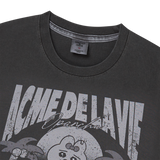 25SS ビーチオパンチュウサギピグメント半袖Tシャツ チャコール