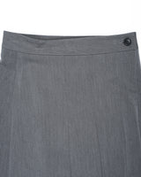  PLEATS WRAP BUTTON SKIRT