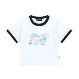 ユニコーンリンガークロップTシャツ_ホワイト