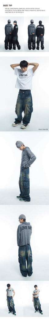TBD XXL カーゴパンツ Vintage Indigo