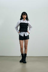 CLARI FAUX MICRO PANTS / BLACK