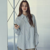 Bohemian Stripe Shirt_Light blue