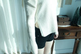 Soft Off-Shoulder Knitwear (2color)
