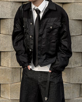 Duron Nylon Knit Trucker Jacket