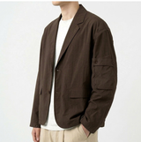 Crop Leisure Utility Jacket Brown