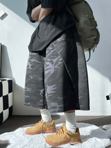 WINGS🪽 RIVET CAMOUFLAGE BERMUDA🩶💚💙🖤2COLOR