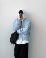Shaggy Angora Knit Zip-Up