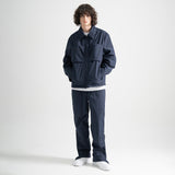 Poly Cotton Zip Shirts Jacket - NAVY