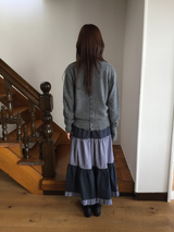 Dual-button round cardigan (3color)