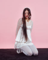 コサージュパフブラウス [IVORY]