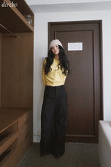 Steady Round Color Long Sleeve Cardigan