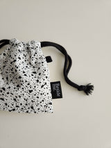 terazzo flat string pouch bag - white S