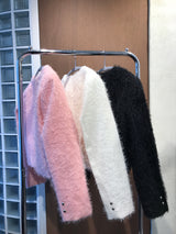 Furry round jacket