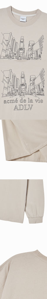 25FW シティビュー長袖Tシャツ エッセンシャルベージュ