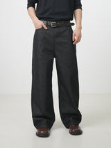 Non-fade rear button denim 2color