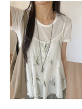 Tencel Round Short Sleeve T-shirt