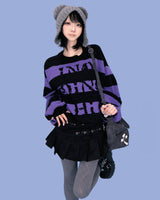 stripe punk box knit (2color)