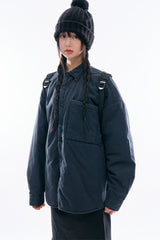 Eric fade washed padded shirt