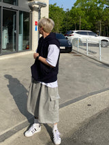 Hooded Sweat Vest 3C