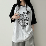 リミンボクシーフィットカラーラグラン半袖Tシャツ